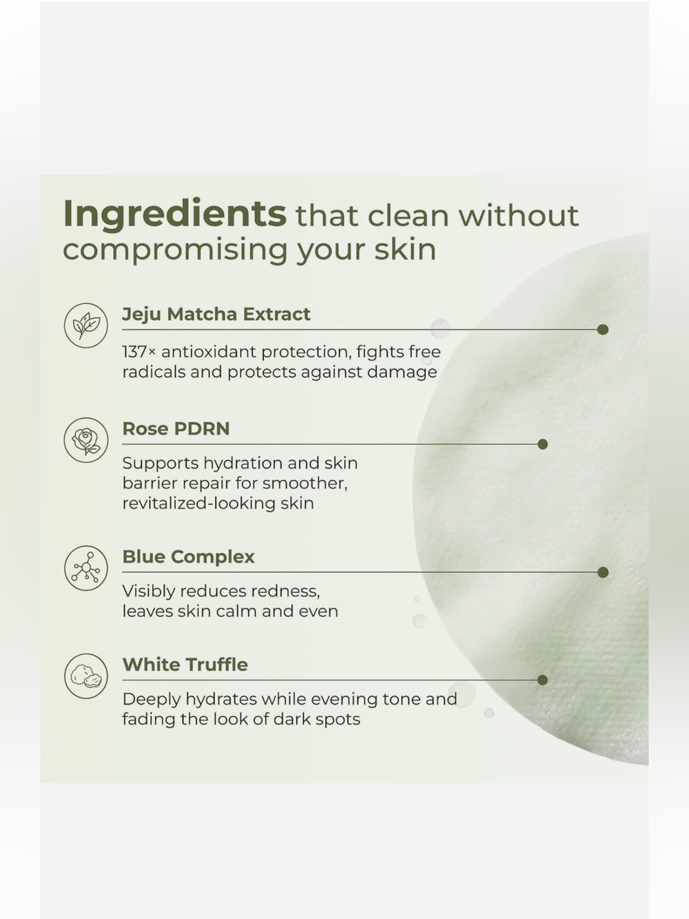 Velvente Matcha Born to be Shine Toner Pads - Picture 6 of 7